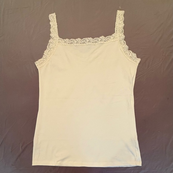 NWOT steve Lace Trim Cream Camisole Size Large - Picture 3 of 7